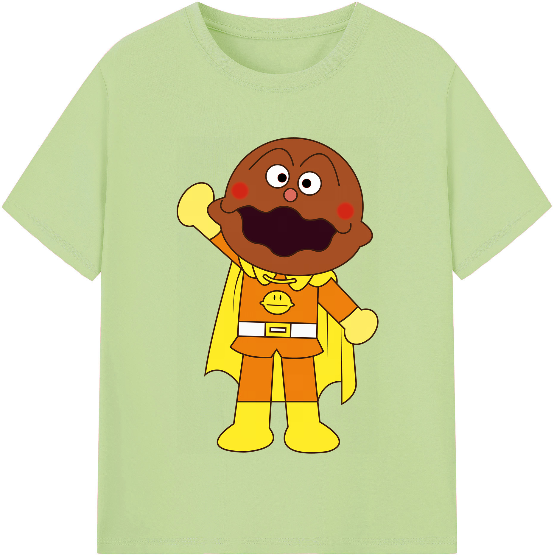 （画像用） アンパンマン Anpanman 綿100％半袖Tシャツ（フロントプリント）